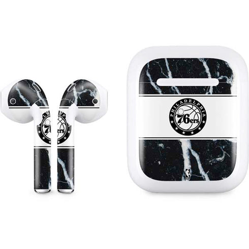 NBA Philadelphia 76ers Marble Apple AirPods Skin