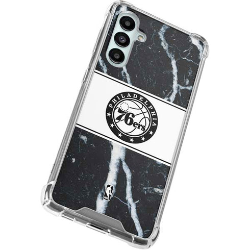 NBA Philadelphia 76ers Marble Galaxy A16 5G Clear Case