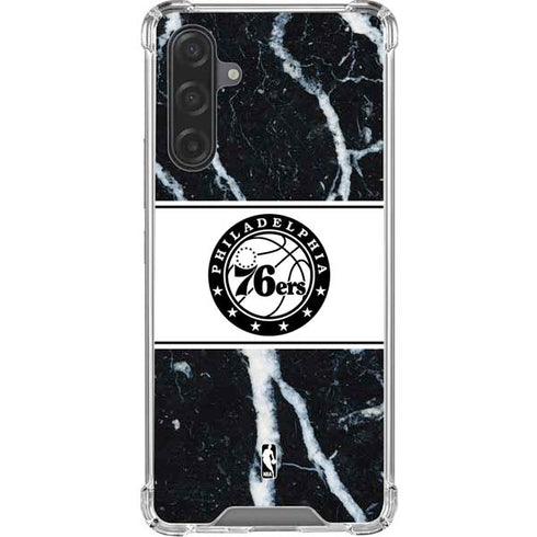 NBA Philadelphia 76ers Marble Galaxy A17 Clear Case