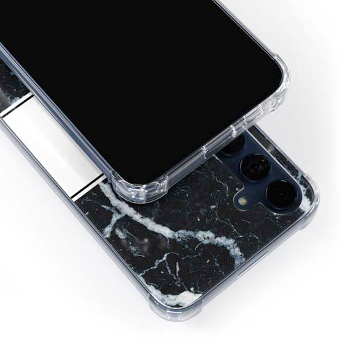 NBA Philadelphia 76ers Marble Galaxy A35 5G Clear Case