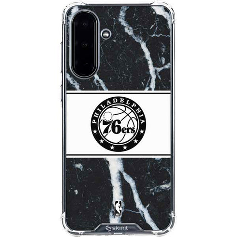 NBA Philadelphia 76ers Marble Galaxy A36 5G Clear Case