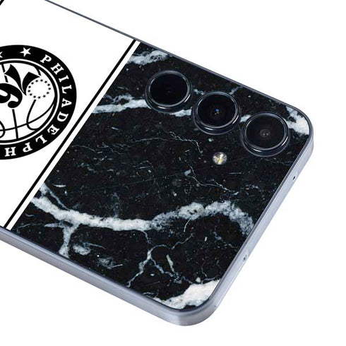 NBA Philadelphia 76ers Marble Galaxy A55 5G Skin