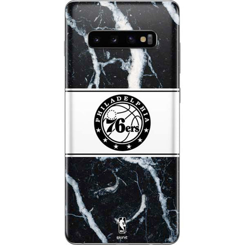 NBA Philadelphia 76ers Marble Galaxy S10 Plus Skin