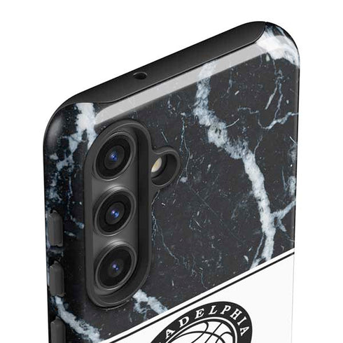 NBA Philadelphia 76ers Marble Galaxy S25 Impact Case