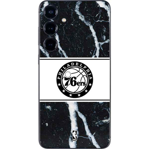 NBA Philadelphia 76ers Marble Galaxy S25 Plus Skin