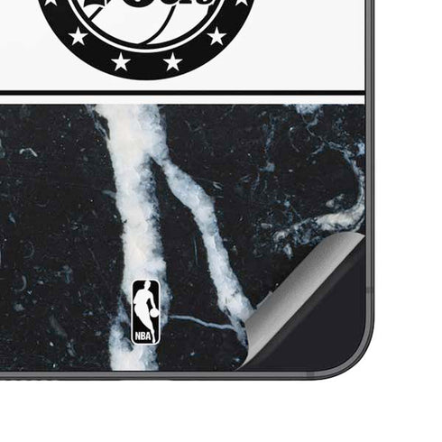 NBA Philadelphia 76ers Marble Galaxy S25 Plus Skin