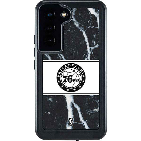 NBA Philadelphia 76ers Marble Galaxy S24 Waterproof Case