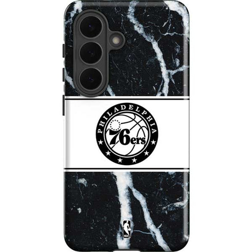 NBA Philadelphia 76ers Marble Galaxy S26 Plus Impact Case