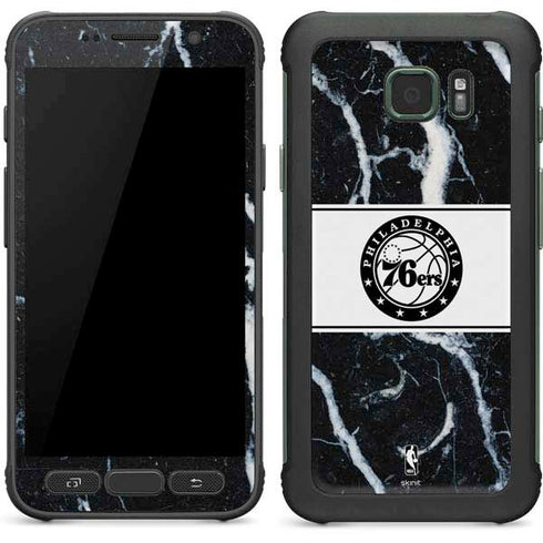 NBA Philadelphia 76ers Marble Galaxy S7 Active Skin