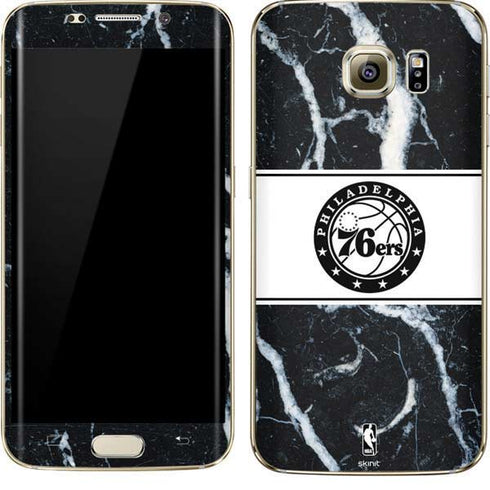 NBA Philadelphia 76ers Marble Galaxy S7 Edge Skin