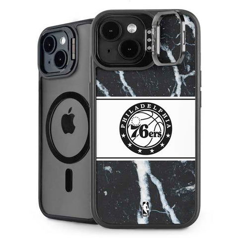 NBA Philadelphia 76ers Marble iPhone 14 Kickstand Case