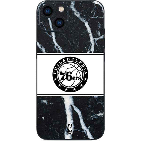 NBA Philadelphia 76ers Marble iPhone 15 Skin