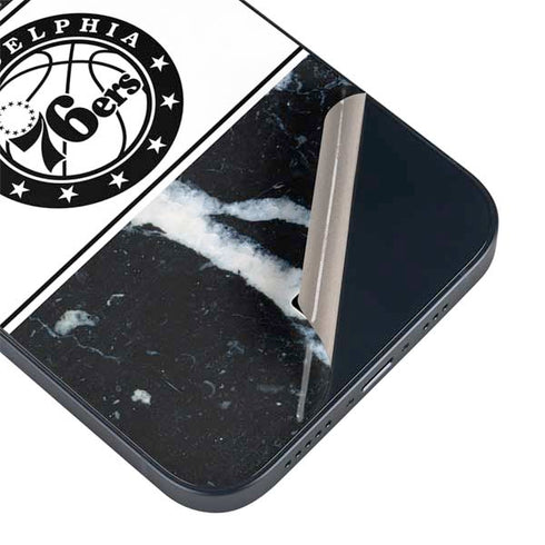 NBA Philadelphia 76ers Marble iPhone 15 Skin