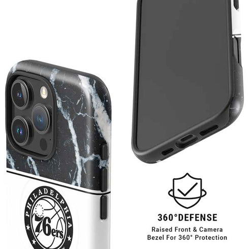 NBA Philadelphia 76ers Marble iPhone 16 Pro Magsafe Impact Case