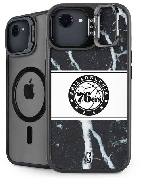 NBA Philadelphia 76ers Marble iPhone 16e Kickstand Case