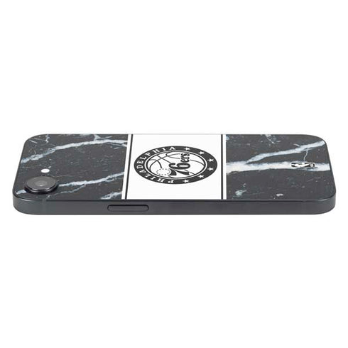 NBA Philadelphia 76ers Marble iPhone 16e Skin