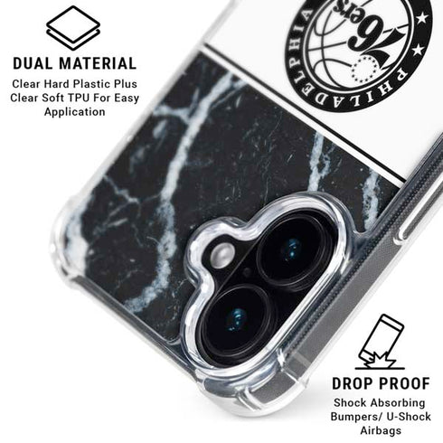 NBA Philadelphia 76ers Marble iPhone 17 MagSafe Case