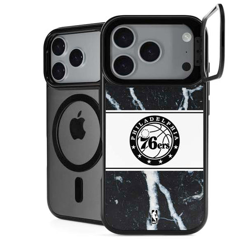 NBA Philadelphia 76ers Marble iPhone 18 Pro Kickstand Case