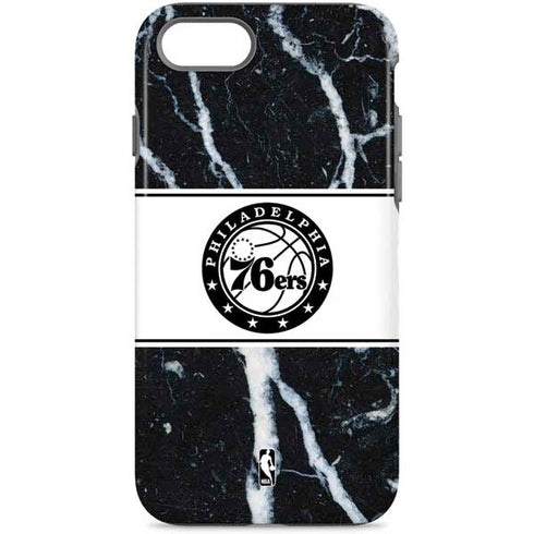 NBA Philadelphia 76ers Marble iPhone Cases