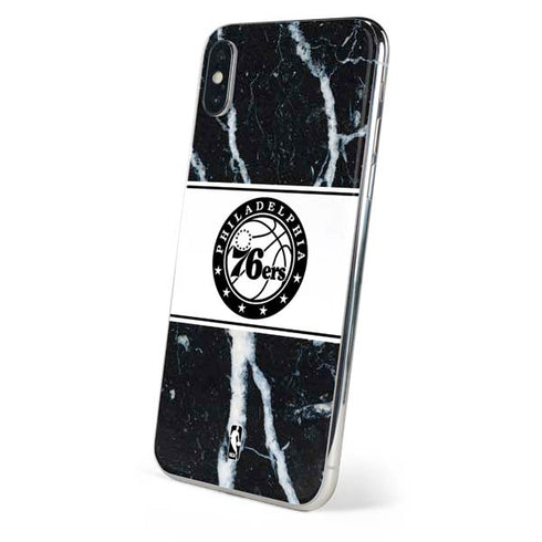 NBA Philadelphia 76ers Marble iPhone XS Skin