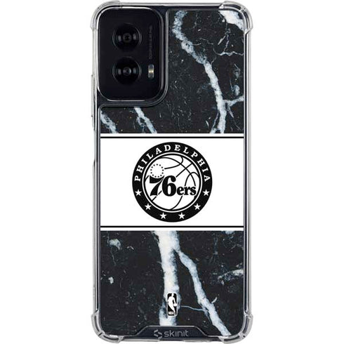 NBA Philadelphia 76ers Marble Moto G Power 5G (2024) Clear Case