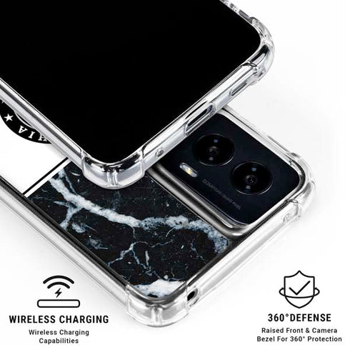 NBA Philadelphia 76ers Marble Moto G Power 5G (2024) Clear Case