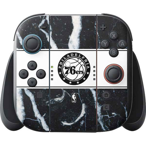 NBA Philadelphia 76ers Marble Nintendo Switch 2 (2025) with Joy-Con Skin