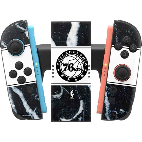 NBA Philadelphia 76ers Marble Nintendo Switch 2 (2025) Joy-Con Controller Skin