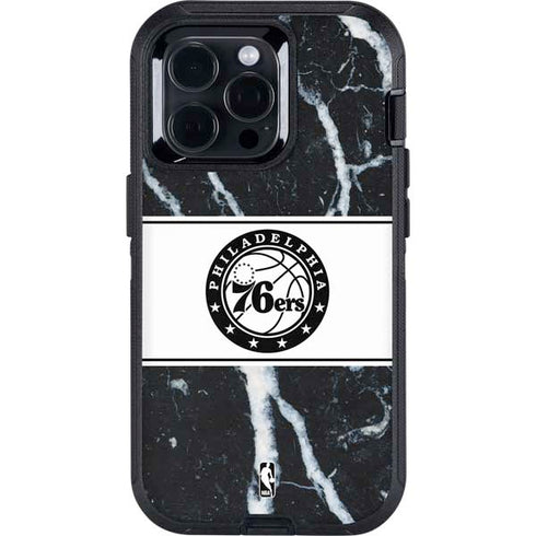 NBA Philadelphia 76ers Marble Otterbox Defender iPhone Skin