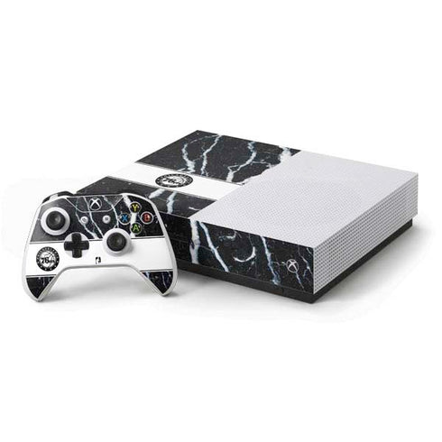 NBA Philadelphia 76ers Marble Xbox One S Console and Controller Bundle Skin