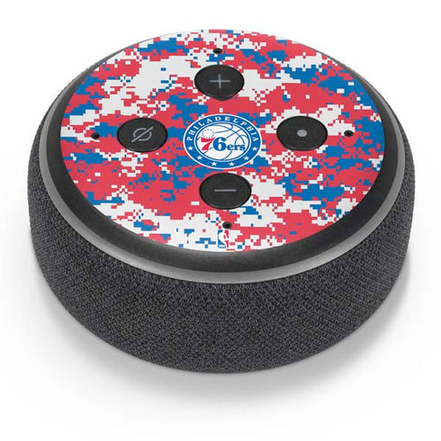 NBA Philadelphia 76ers Red Digi Camo Amazon Echo Dot Skin