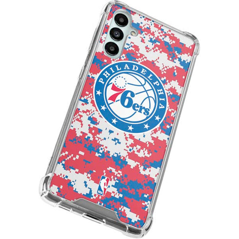 NBA Philadelphia 76ers Red Digi Camo Gabb Phone 4 Clear Case