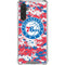 NBA Philadelphia 76ers Red Digi Camo Galaxy A17 Clear Case