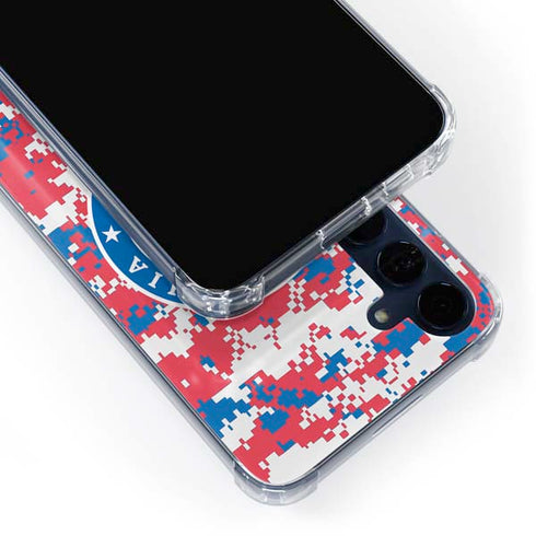 NBA Philadelphia 76ers Red Digi Camo Galaxy A55 5G Clear Case