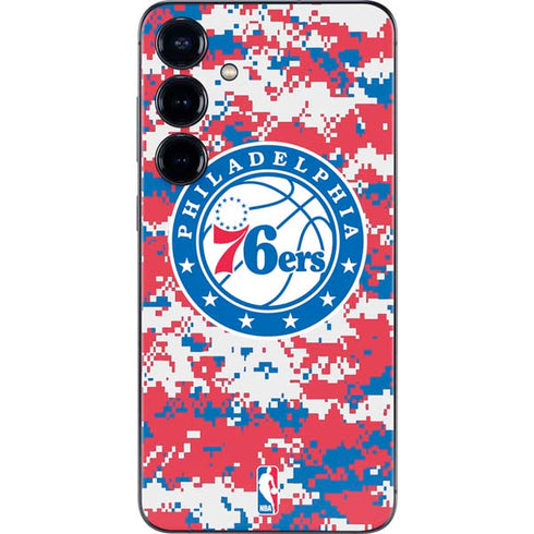 NBA Philadelphia 76ers Red Digi Camo Galaxy S24 Plus Skin