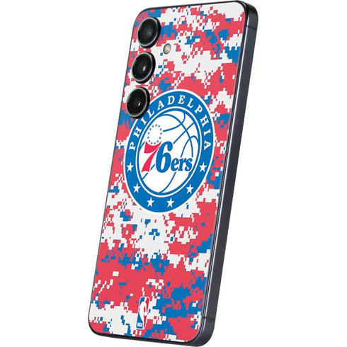 NBA Philadelphia 76ers Red Digi Camo Galaxy S25 Plus Skin