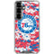 NBA Philadelphia 76ers Red Digi Camo Galaxy S26 Clear Case