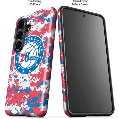 NBA Philadelphia 76ers Red Digi Camo Galaxy S26 Impact Case