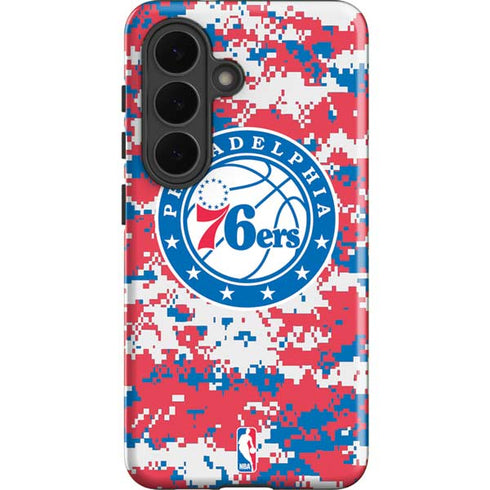 NBA Philadelphia 76ers Red Digi Camo Galaxy S26 Plus Impact Case