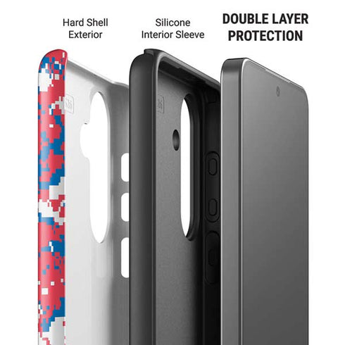 NBA Philadelphia 76ers Red Digi Camo Galaxy S26 Plus Impact Case