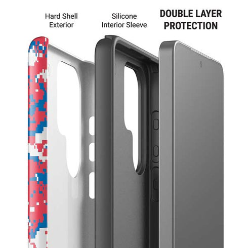 NBA Philadelphia 76ers Red Digi Camo Galaxy S26 Ultra Impact Case