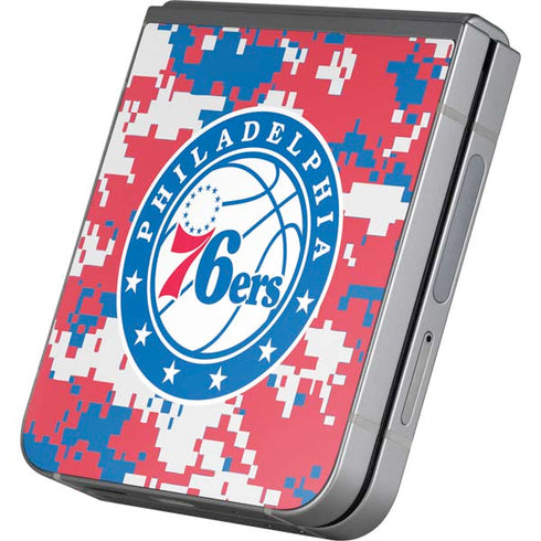 NBA Philadelphia 76ers Red Digi Camo Galaxy Z Flip6 Skin