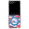 NBA Philadelphia 76ers Red Digi Camo Galaxy Z Flip7 Clear Case