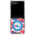 NBA Philadelphia 76ers Red Digi Camo Galaxy Z Flip7 Clear Case