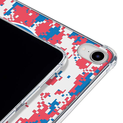 NBA Philadelphia 76ers Red Digi Camo iPad 11th Gen (2025) Clear Case