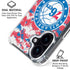 NBA Philadelphia 76ers Red Digi Camo iPhone 16 Plus Clear Case