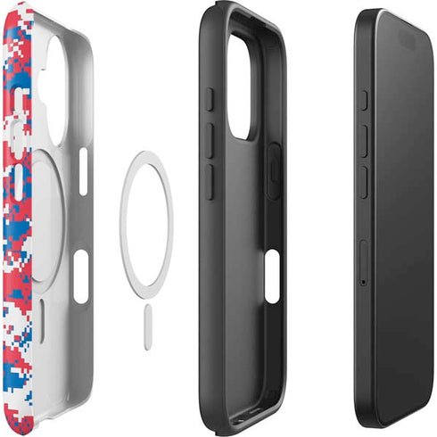 NBA Philadelphia 76ers Red Digi Camo iPhone 16 Plus Magsafe Impact Case