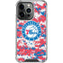 NBA Philadelphia 76ers Red Digi Camo iPhone 16 Pro Clear Case