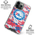 NBA Philadelphia 76ers Red Digi Camo iPhone 16 Pro Max Clear Case