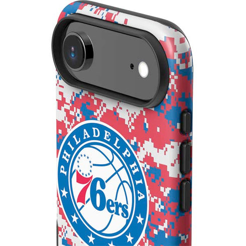 NBA Philadelphia 76ers Red Digi Camo iPhone 17 Air Impact Case